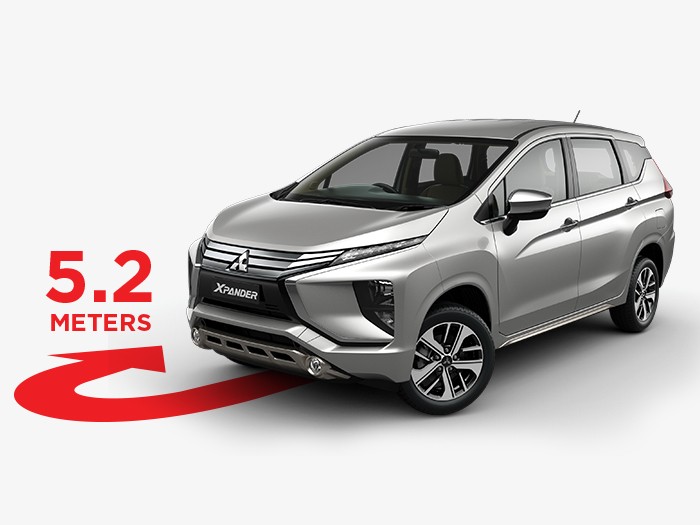 radius putar 5,2 meter mitsubishi xpander