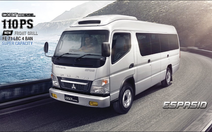 Spesifikasi Espasio, Complete Bus dari Mitsubishi