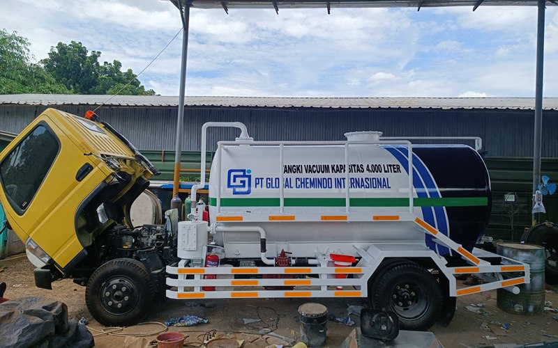 Gambar Truk Tangki Mitsubishi Canter FE 74 HDS N